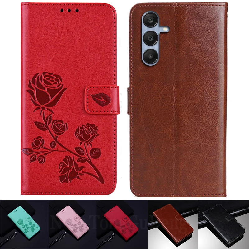 Leather Wallet Flip Case on For Samsung Galaxy A15 5G Coque Fundas Shell For Samsung A15 5G A156B A156E A156M Cover