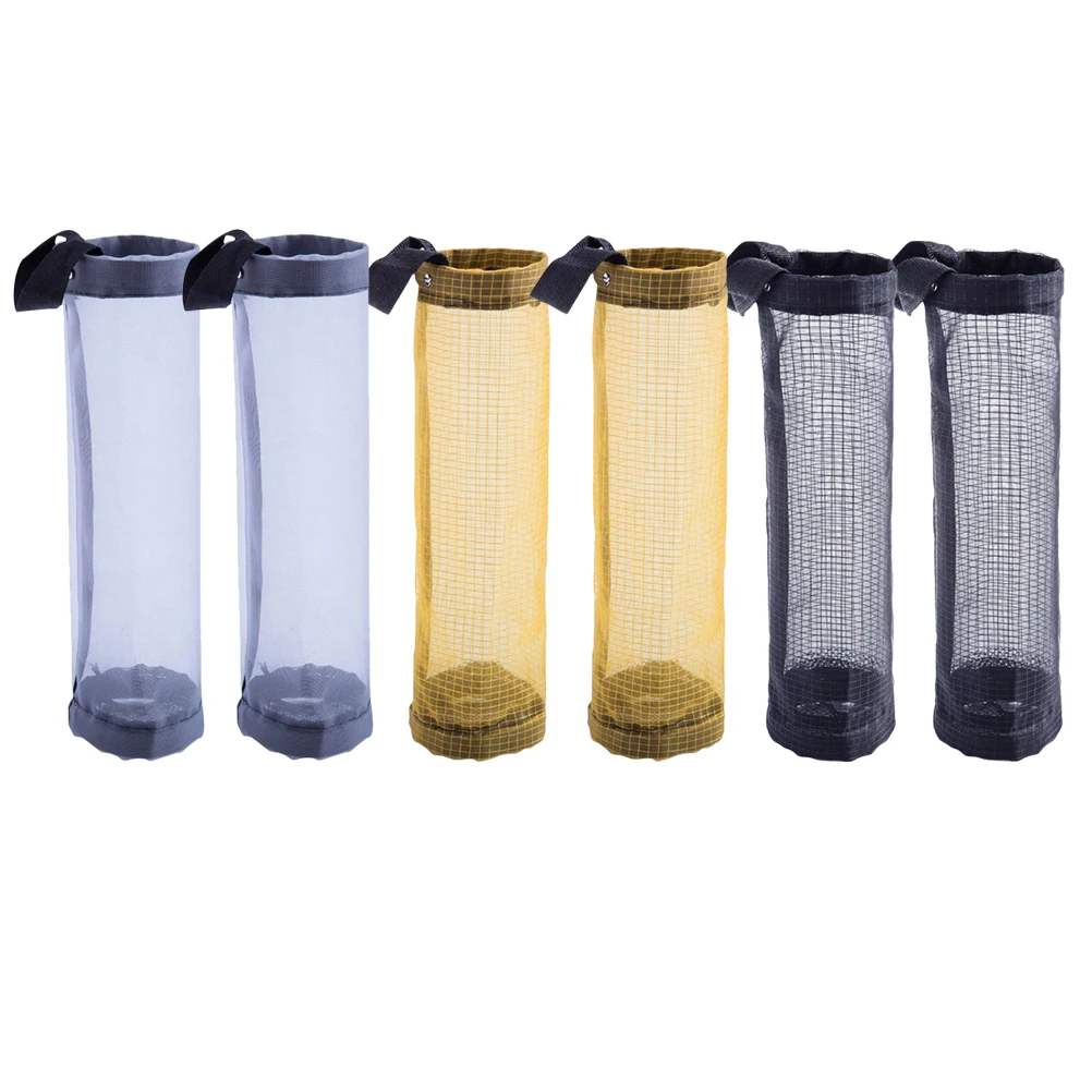 

6pcs Hanging Bag Polyester Mesh Large Capacity Reusable Grocery Dispenser Reusable Bag Organizer Kitchen Plastic Organizer