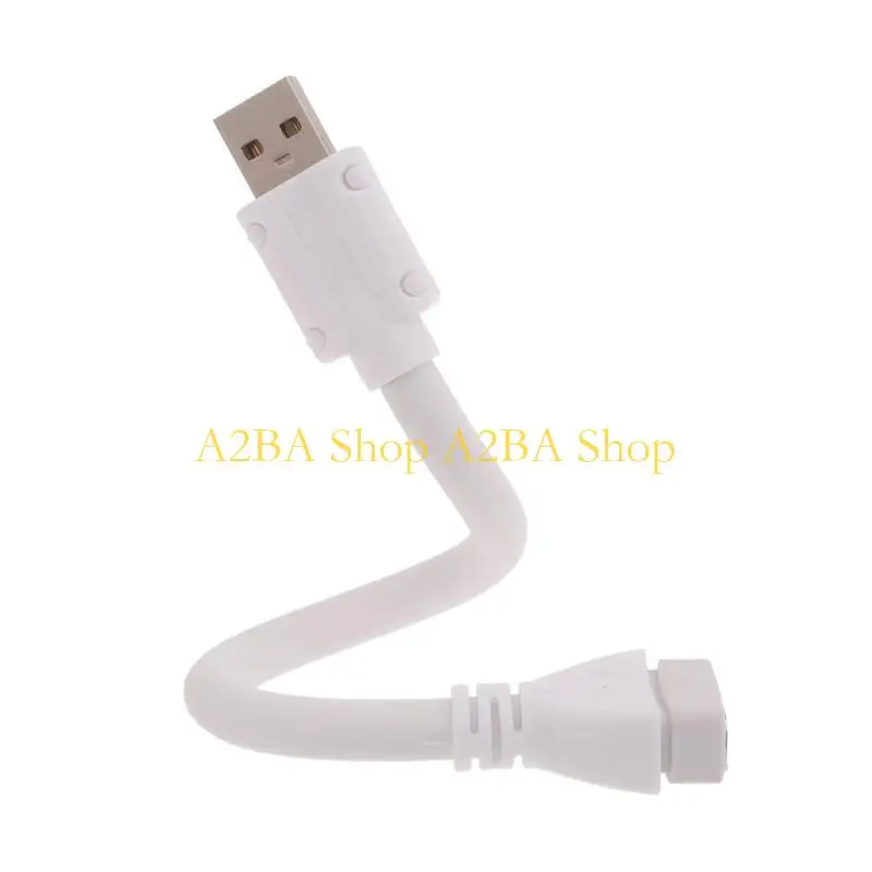 A2BA USB Extension Cable Line 22cm Length Flexible Gooseneck Designed Power Cord Wire