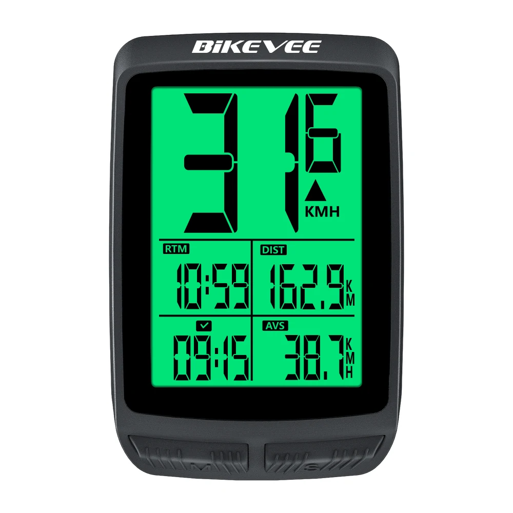 Batterie remplaçable Ultra longue durée, ordinateur de vélo sans fil, compteur de vitesse, odomètre, chronomètre avec support de rétro-éclairage automatique