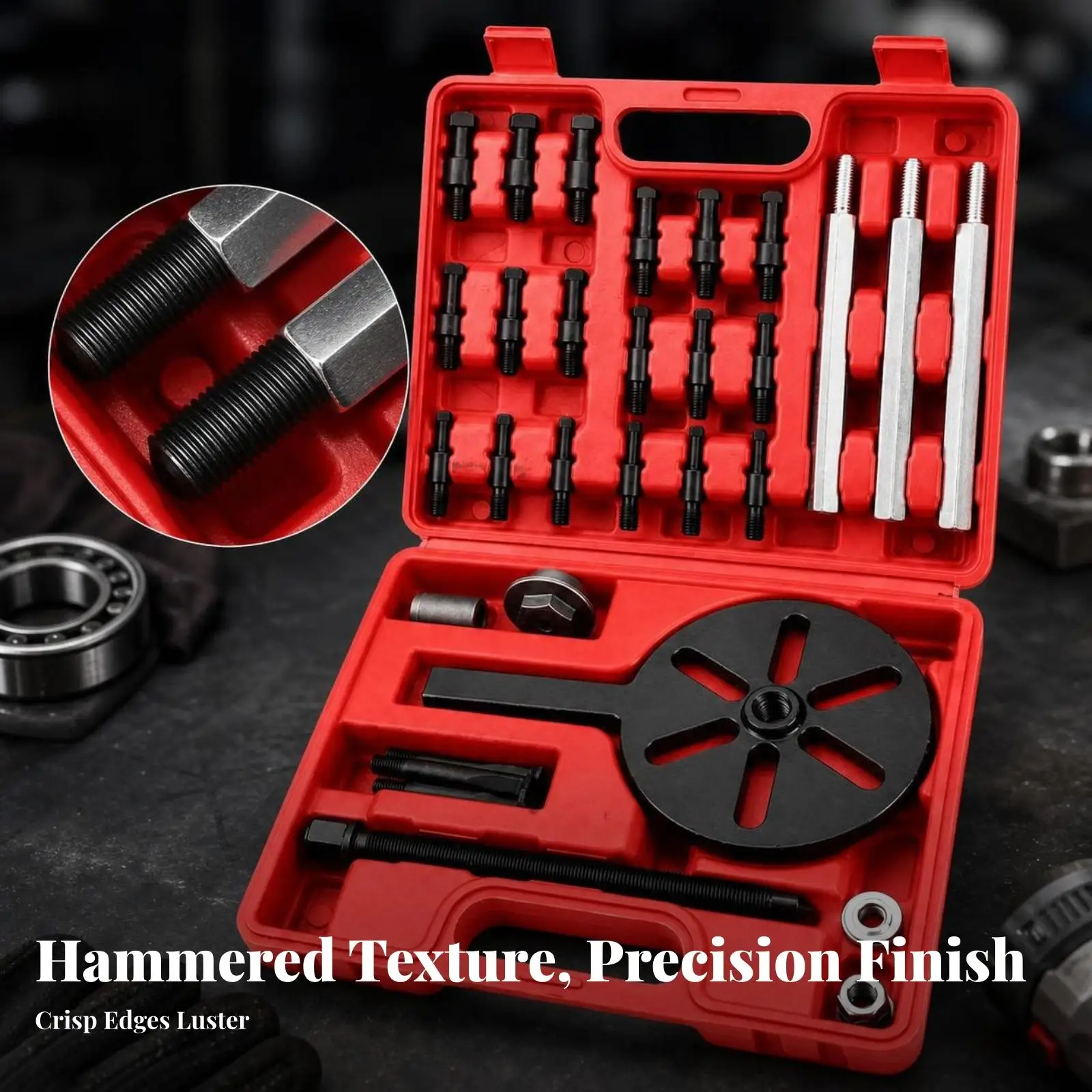 Heavy Duty Bearing Puller Remover Kit 31PCS Steel Gear Pulley Extractor Tool for Mechanical Workshop