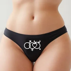 New Fashion Cuckold 3 Rings Thong for Women Sexy G-String Hot Panties Female Underpant Lovely Cotton Underwear Soft Lingerie