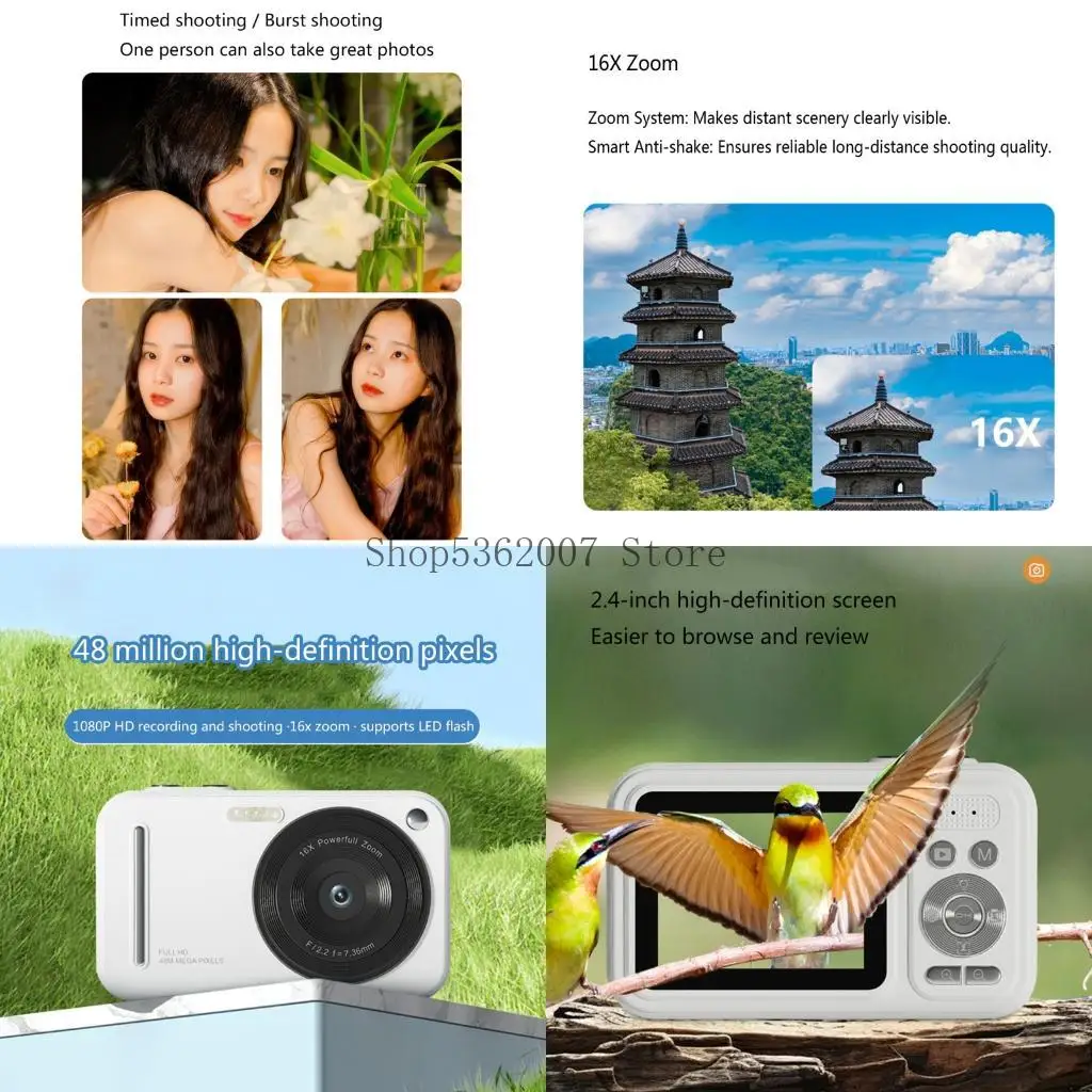 

Фотография 1080p Камера 48MP Sensoring Beauty Filter множественные режимы Antipl Drop 40JB