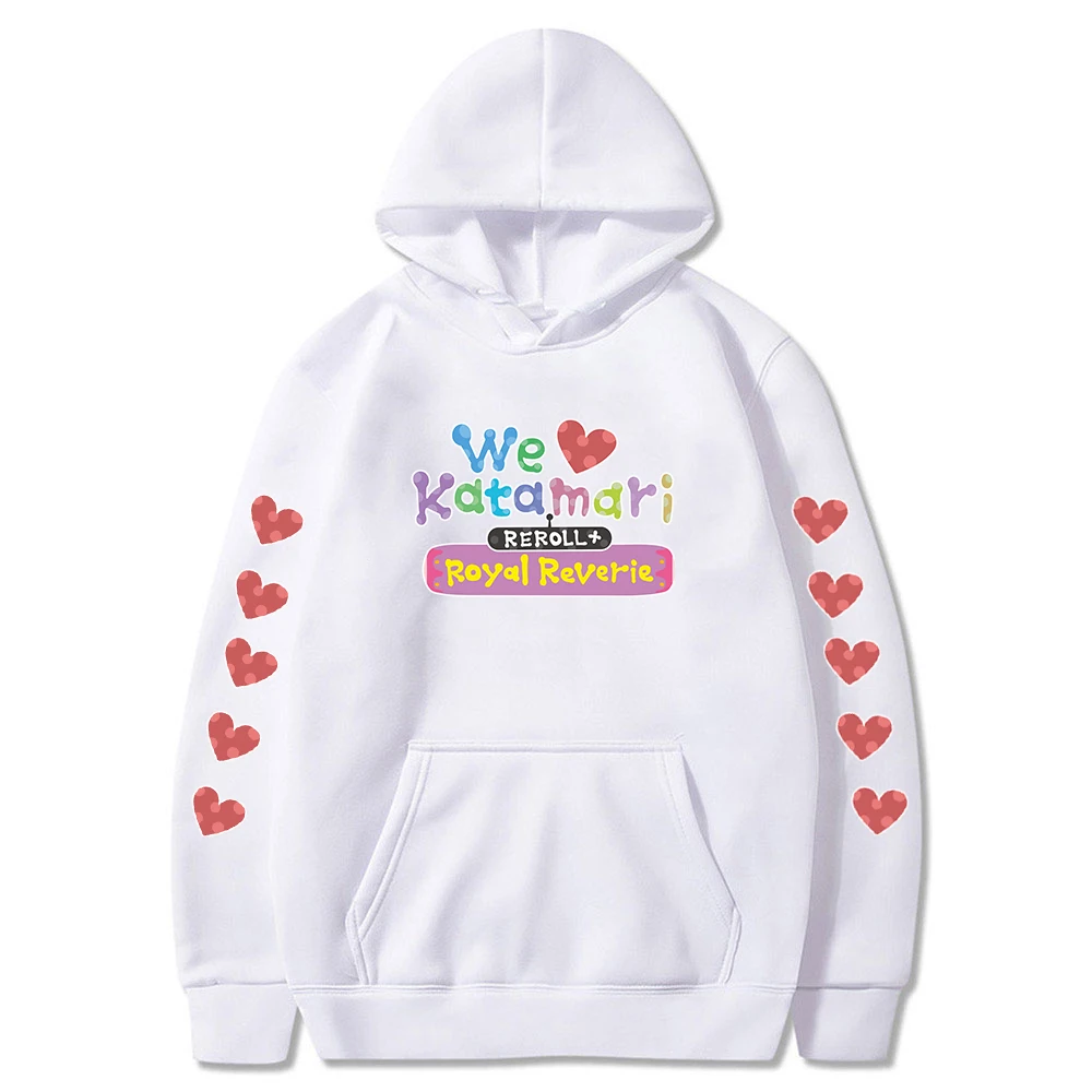 We Love Katamari Reroll Royal Reverie Hoodie New Game Long Sleeve Streetwear Men Women Hooded Sweatshirt Harajuku Clothes