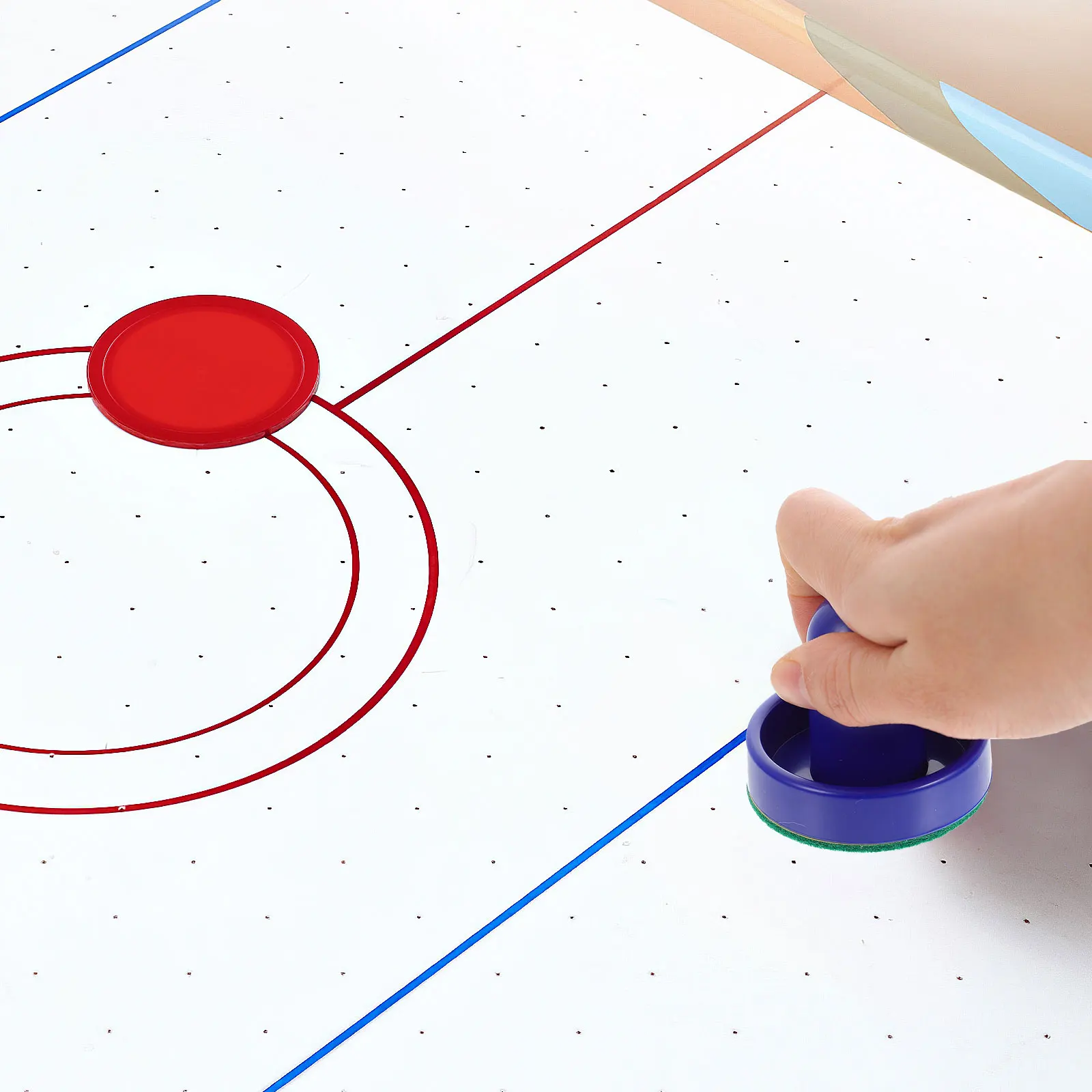 

2Sets Air Hockey Pucks Standard Size Plastic Ice Hockey Parts Replacement for Game Room Competitive Play Accessories