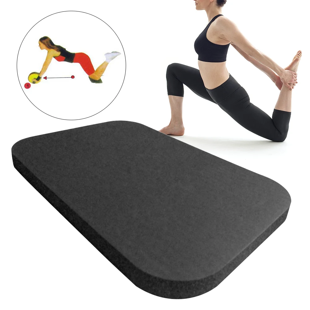 Yoga Knee Pad Accessories Pilates Support Foam Cushions Extra Padding Rectangle Floor Exercise Home Gym Anti Slip Wrist Elbow