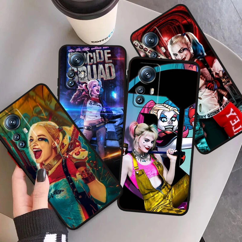 

H-Harleys Q-Quinns J-Jokers For Xiaomi Mi 14 13T 13 12T 12 11T 11i 11 10T 10 Pro Lite Ultra 5G Black Cover Phone Case