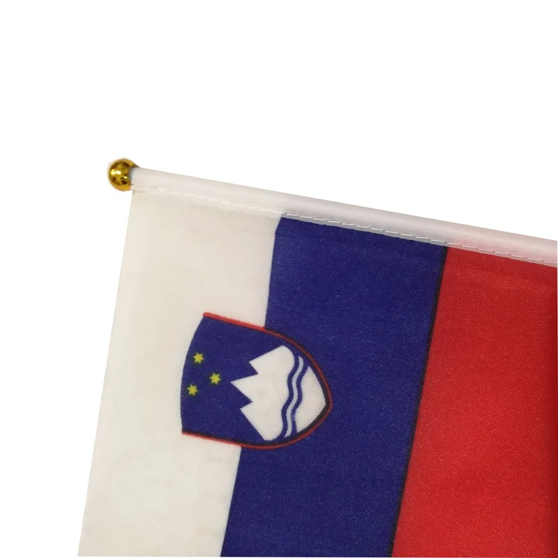 10 Pcs/lot Slovenia Hand Waving Flags 14x21cm Slovenia Flag Wholesale