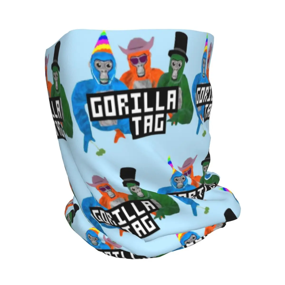 Gorilla Tag Party Hat Gorilla Tag Merch Bandana Neck Cover Mask Scarf Multi-use Face Mask Beanies Hat for Men Women Breathable