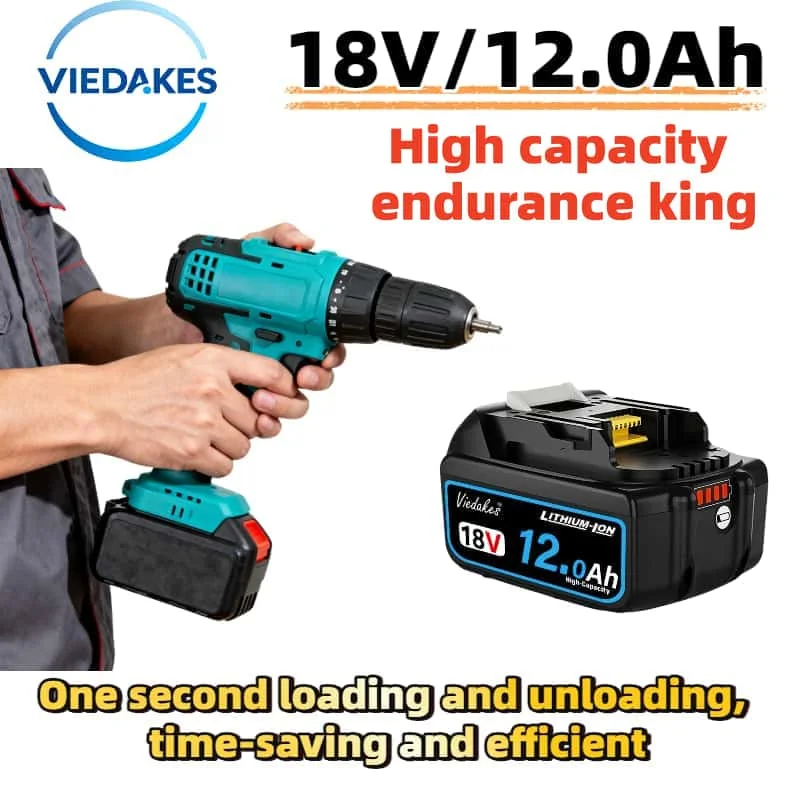 

Hot Selling 18V 12.0Ah Battery for Makita,Universal Fit Power Tools,Reliable Power,High Capacity&Durable Heavy-Duty Performance