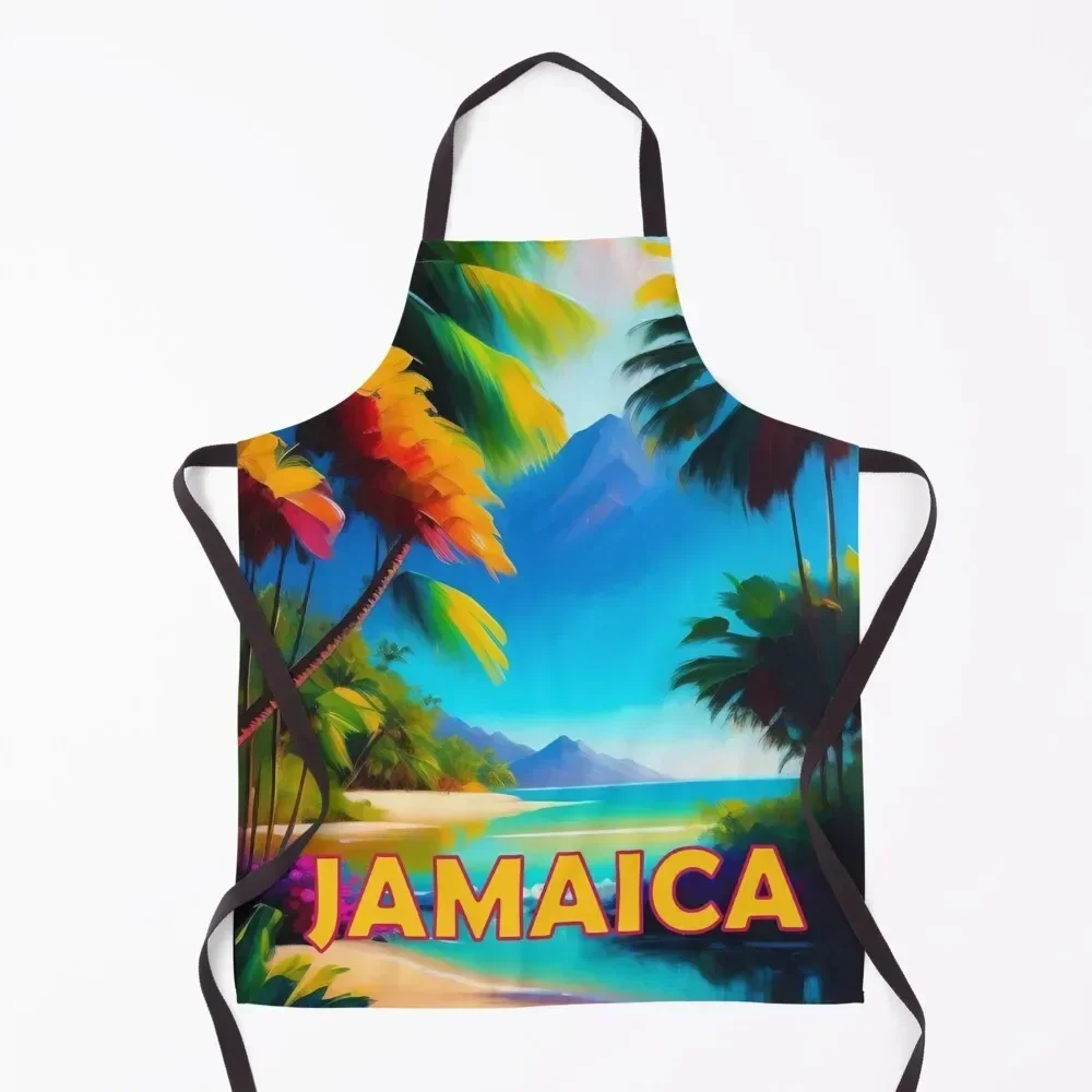 

Jamaica Apron kitchen clothes for men japanese style Men gift For Women Apron