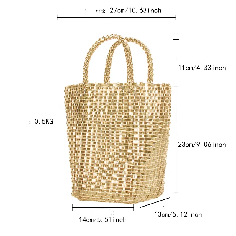 New Beach Bag Bolsos De Mujer Solid Color Crossbody Woven Handbag Woven Women's Bag Hot Selling Free Shipping