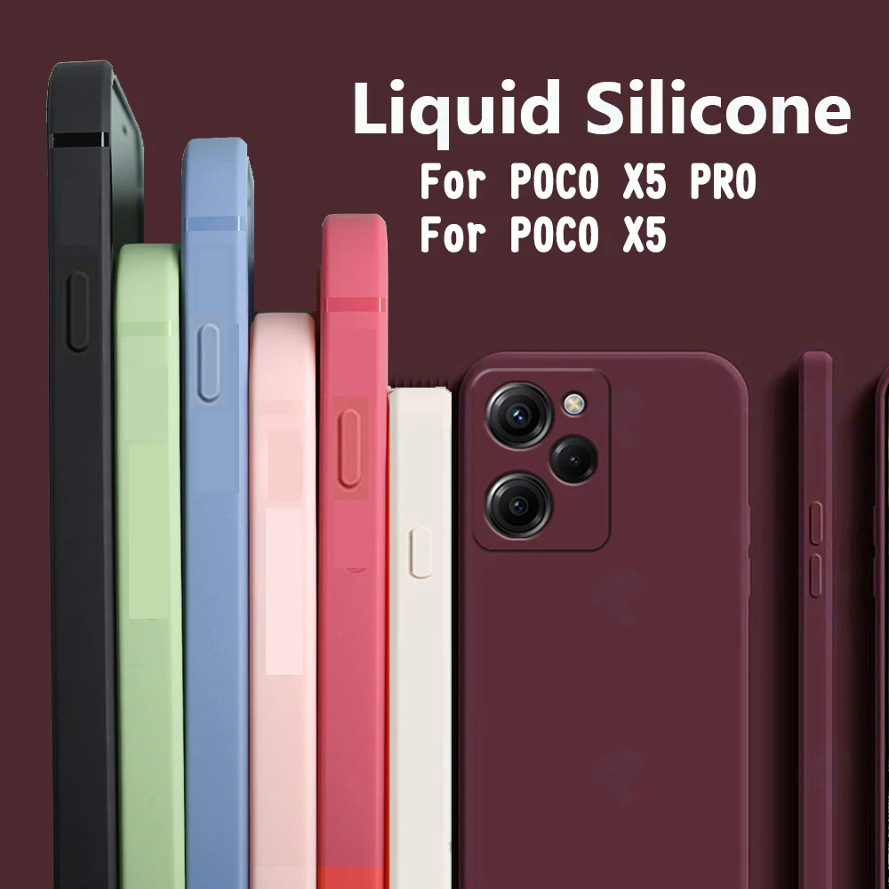 Poco X5 Pro 5g Phone Cover Liquid Silicone Phone Case for POCO X5 PRO 5G X5Pro X 5 POCOX5PRO 5G 6.67 INCH Case