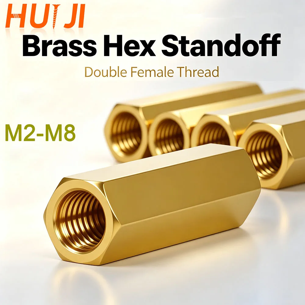 Hex Brass Motherboard Standoff Female-Female Pillar PCB Spacer M2 M2.5 M3 M4 M5 M6 M8 Circuit Board Column Spacing Bolt Screws