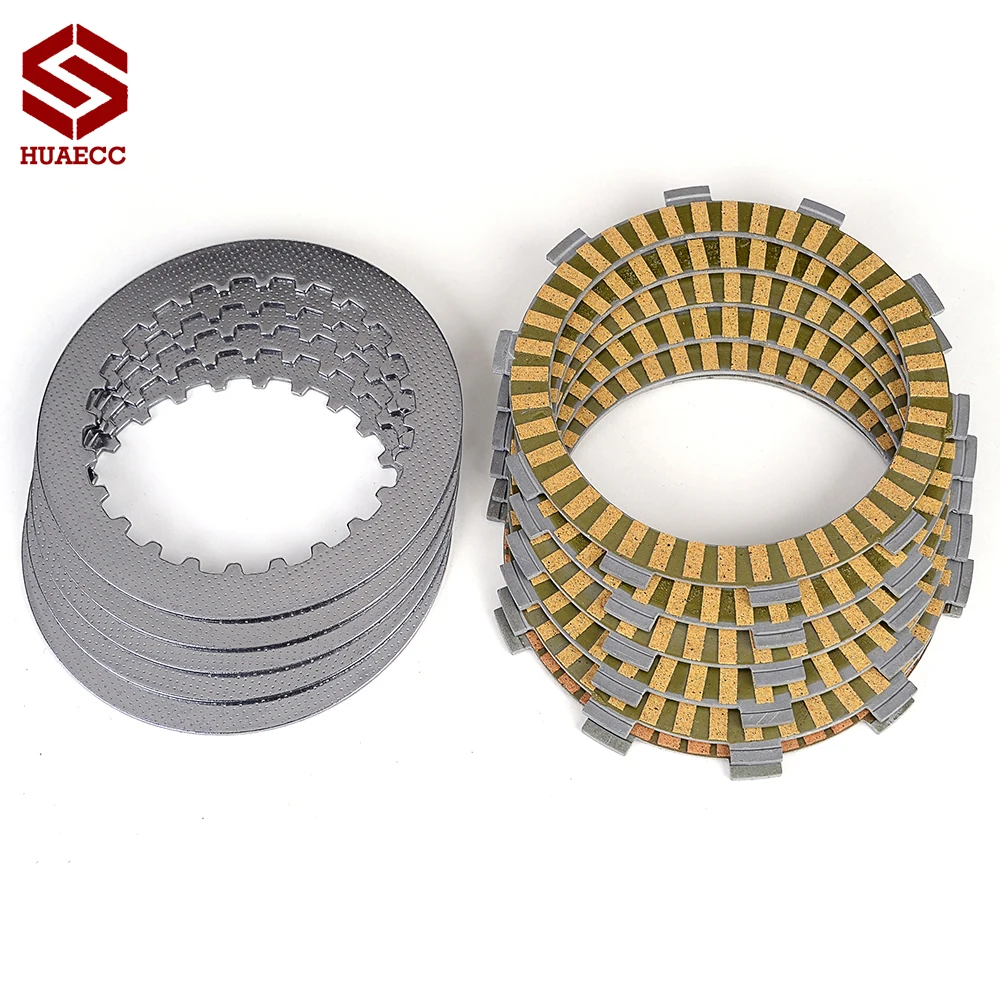 Clutch Friction Disc Plates for Honda Steed 400 NV400 CJ CK CS CV NT400 Bros 400 NC25 VT500 ED EF VRX400T NC33 NV400 Shadow