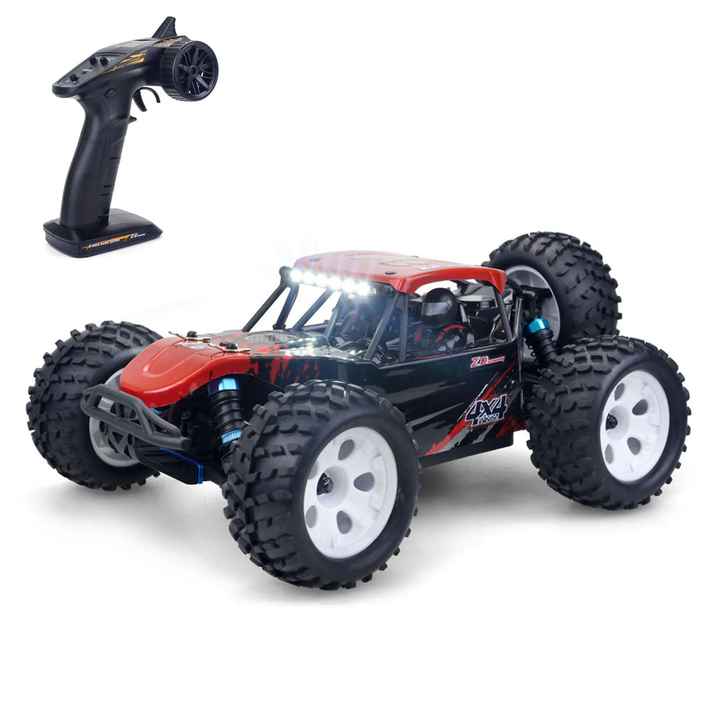 

Toys 4WD RC Desert Buggy DTK-16 ZD Гоночный автомобиль 1/16 RTR 2,4 ГГц Пульт дистанционного управления Внедорожник 45 км/ч 2435 Бесщеточный двигатель с подсветкой
