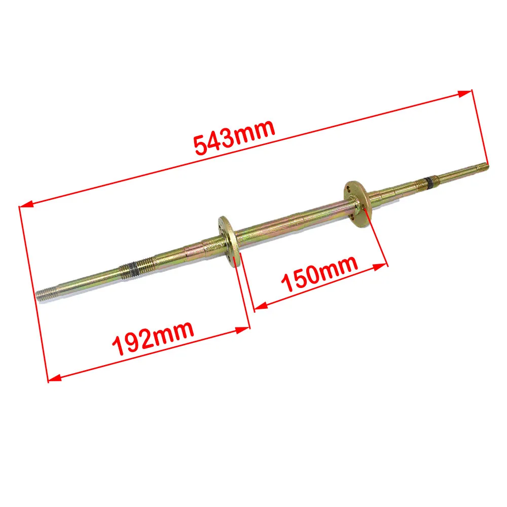 540mm Rear Axle Fit For DIY 49cc 50cc 110cc 125cc Electric Mini Kids Go Buggy ATV Electric Vehicle Kart Quad Bike Scooter Parts