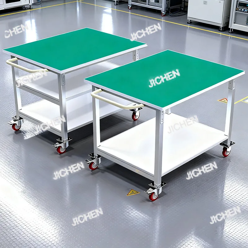 Anti-static movable table trolley three-layer double-layer operation table packing table maintenanceflat trolley