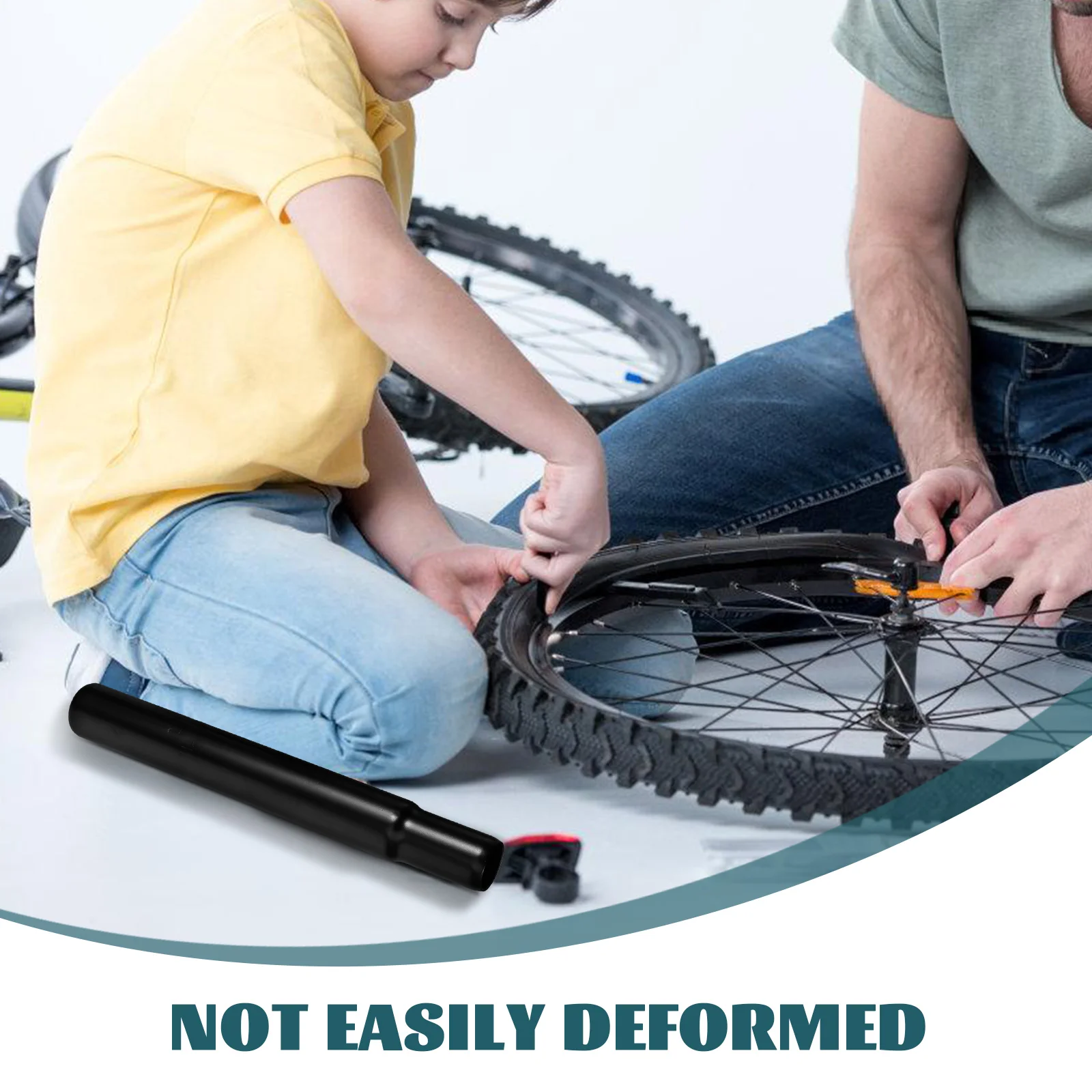 

Mountain Bike Seatpost Sturdy High-Carbon Steel Adjustable Seat Tube for Road Bike Replacement Seatpost