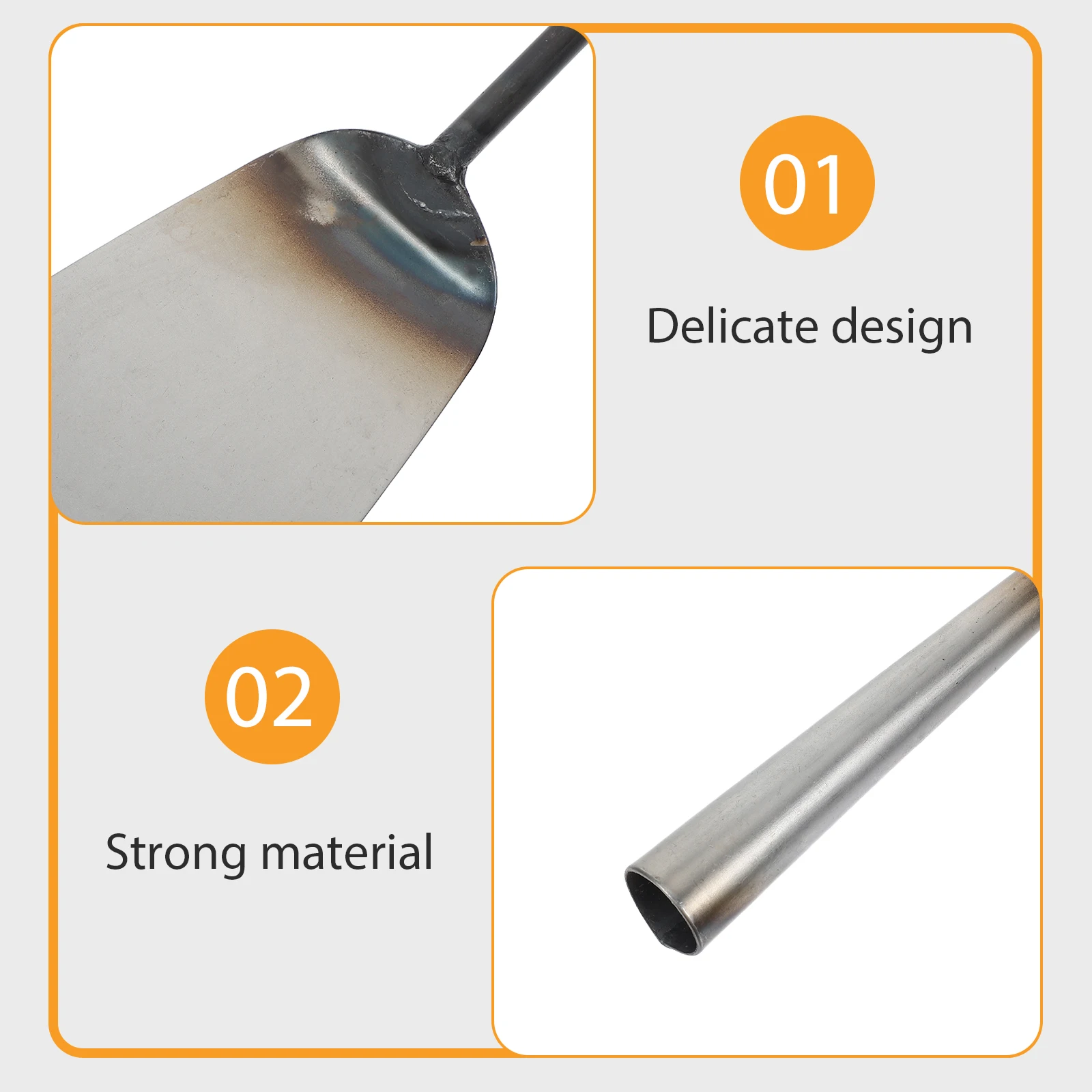 1 قطعة تنظيف الحديد المطاوع مقبض طويل مجرفة صغيرة لحديقة المطر مزراب أوراق أداة تنظيف المنزل استخدام مجرفة مزراب المنزلية