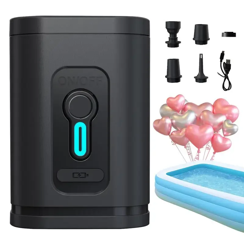 

Outdoor Camping Electric Inflation Pump Quick Inflatable Balloon Air Blower Portable Rechargeable Mini Pump