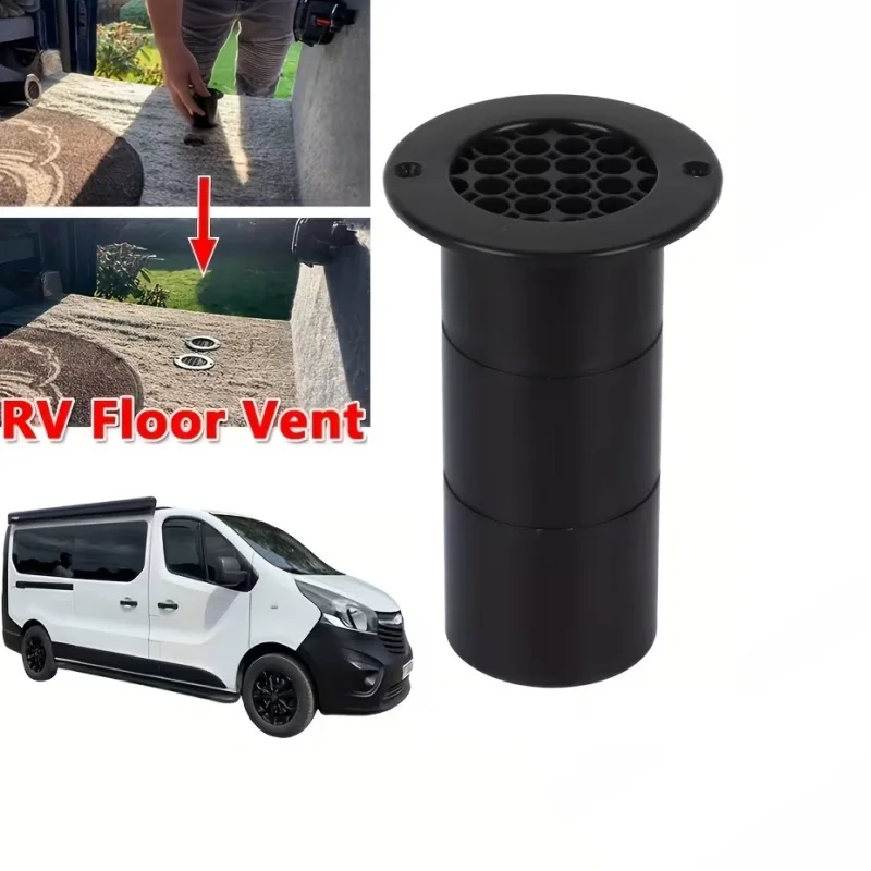 

1pc Gas Drop Out Round Floor Vent 75x120mm Black Car Floor Gas Exhaust Outlet For Motorhome Caravan Camper Van RV Accessories