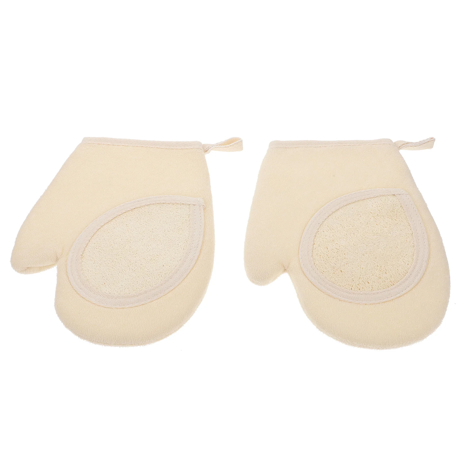 

2Pcs Shower Scrubbing Gloves Exfoliating Bath Towels with Rough Texture Deep Clean Lathering Washcloths for Arms Legs Chest