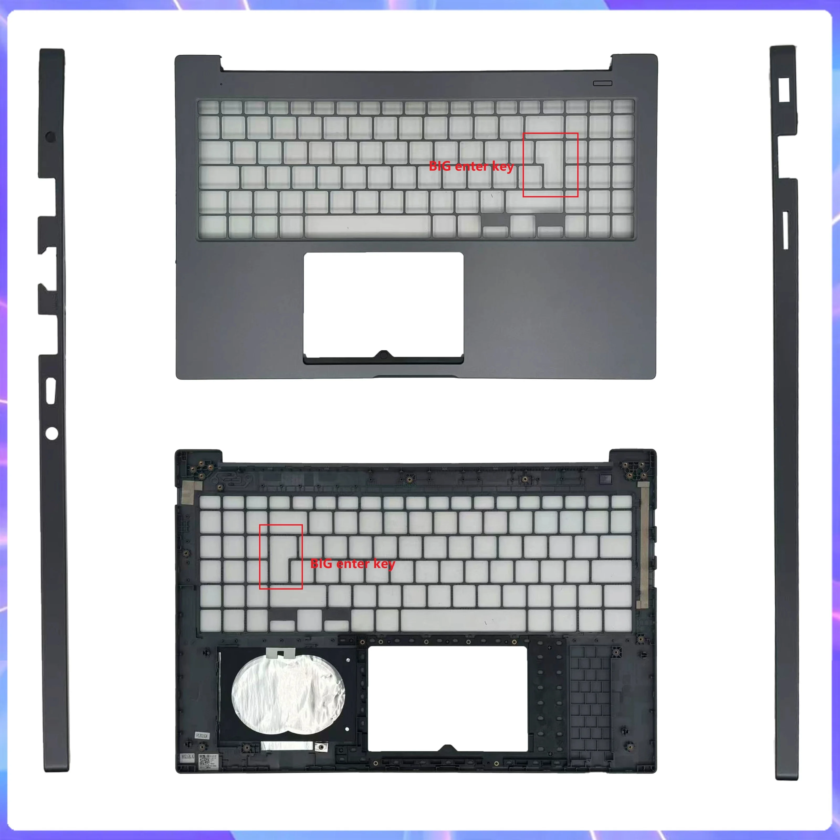 Tylna pokrywa, górna obudowa, przednia ramka, górna i dolna obudowa, obudowa, podkładka pod nadgarstki, brazylijska klawiatura do laptopa NP550XDA NP551XDA NT550XDA — zdjęcie produktu 5