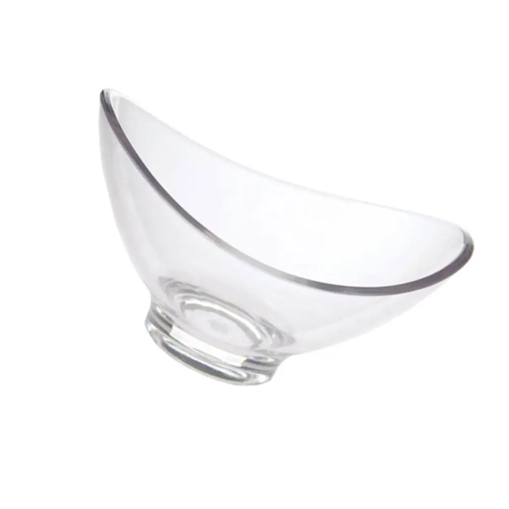 Transparent Pc Plastic Salad Bowl Multipurpose Dessert Serving Candy Dish Home Hotel Restaurant Creative Ingots Design