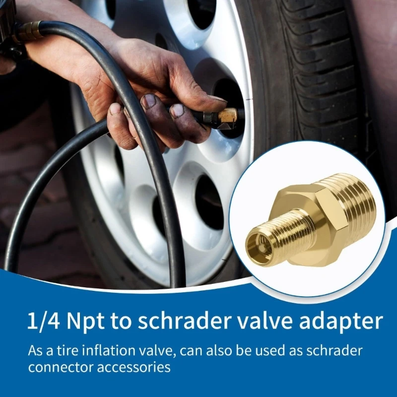  2pcs Valves Adapter Connector For Automotive Tire Pumps And Compressors Portable