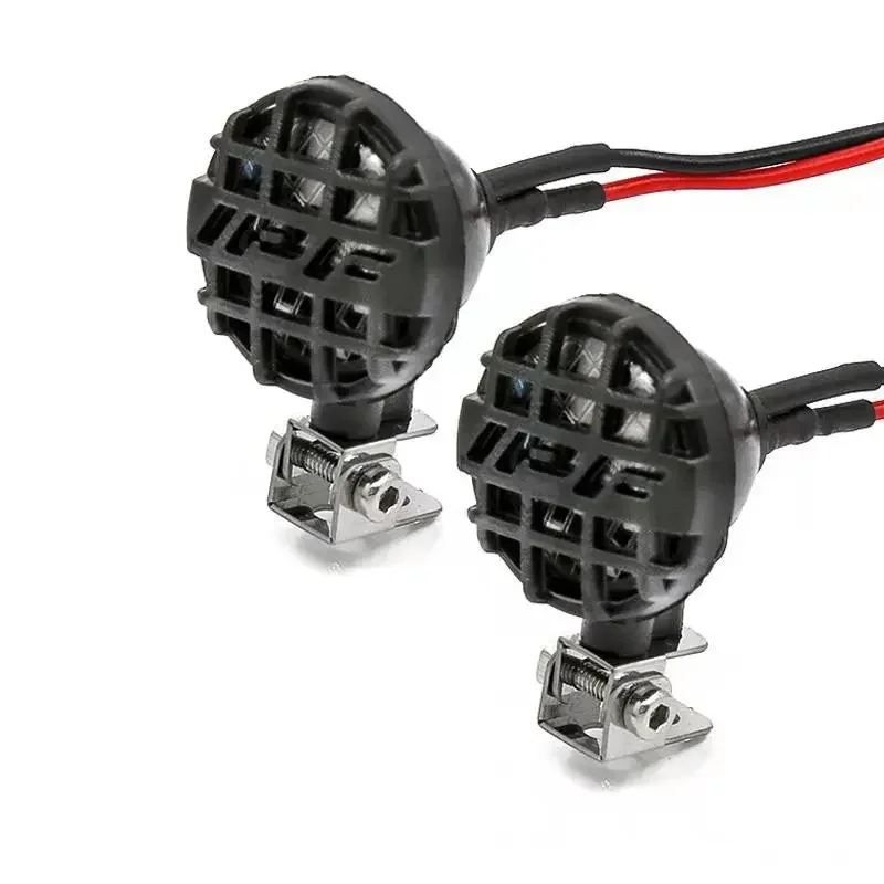 RC Auto Runde Dach LED Scheinwerfer Scheinwerfer mit Halterung für 1/10 Crawler Traxxas TRX4 TRX6 Axial SCX10 III YK4082 Tamiya CC01
