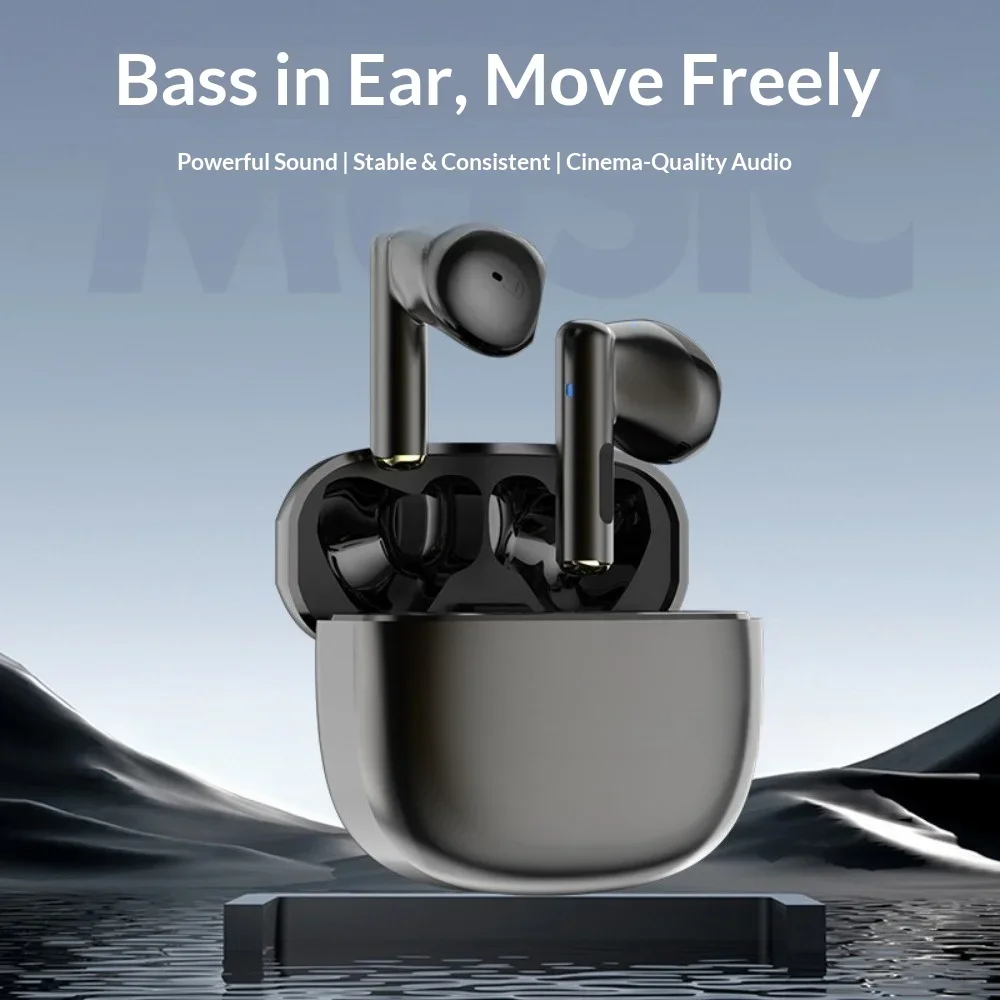 2026 New Wireless Bluetooth 5.4 Headphones Business Office LED Display Ultra-Long Battery Life Anti-Slip ENC Noise Cancellation