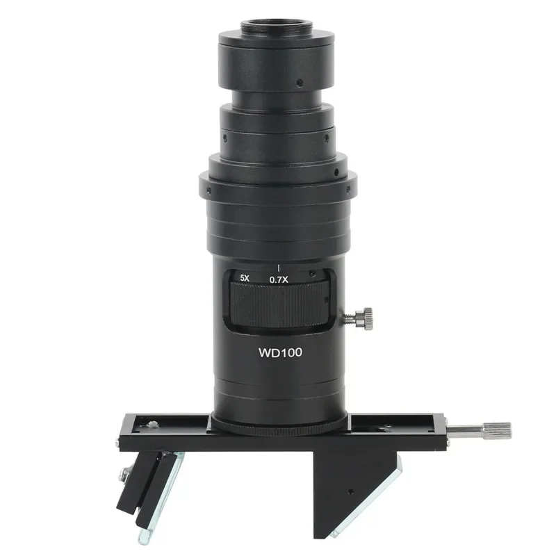 

Industrial HDMI VGA USB Microscope Video Camera FHD 0.7X-5X Adjustable Continuous Zoom Monocular 200X 2D 3D C Mount Lens