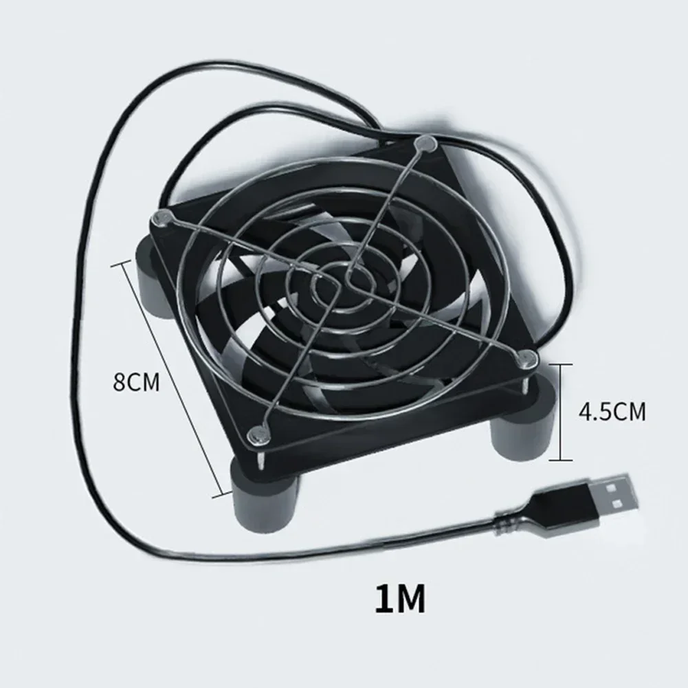 Copper Coil DC V With Mesh Cover RPM Router Cooling Fan Black Wind Power Cooler Cooling Fan Db A Easy To Clean