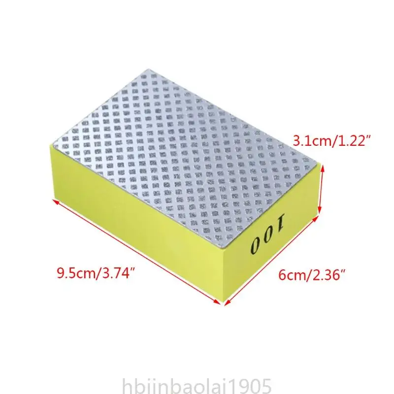 E74E draagbare diamanten handpolijstkussens met hand zacht en licht voor glazen granietmarmeren betonnen stenen polijsten