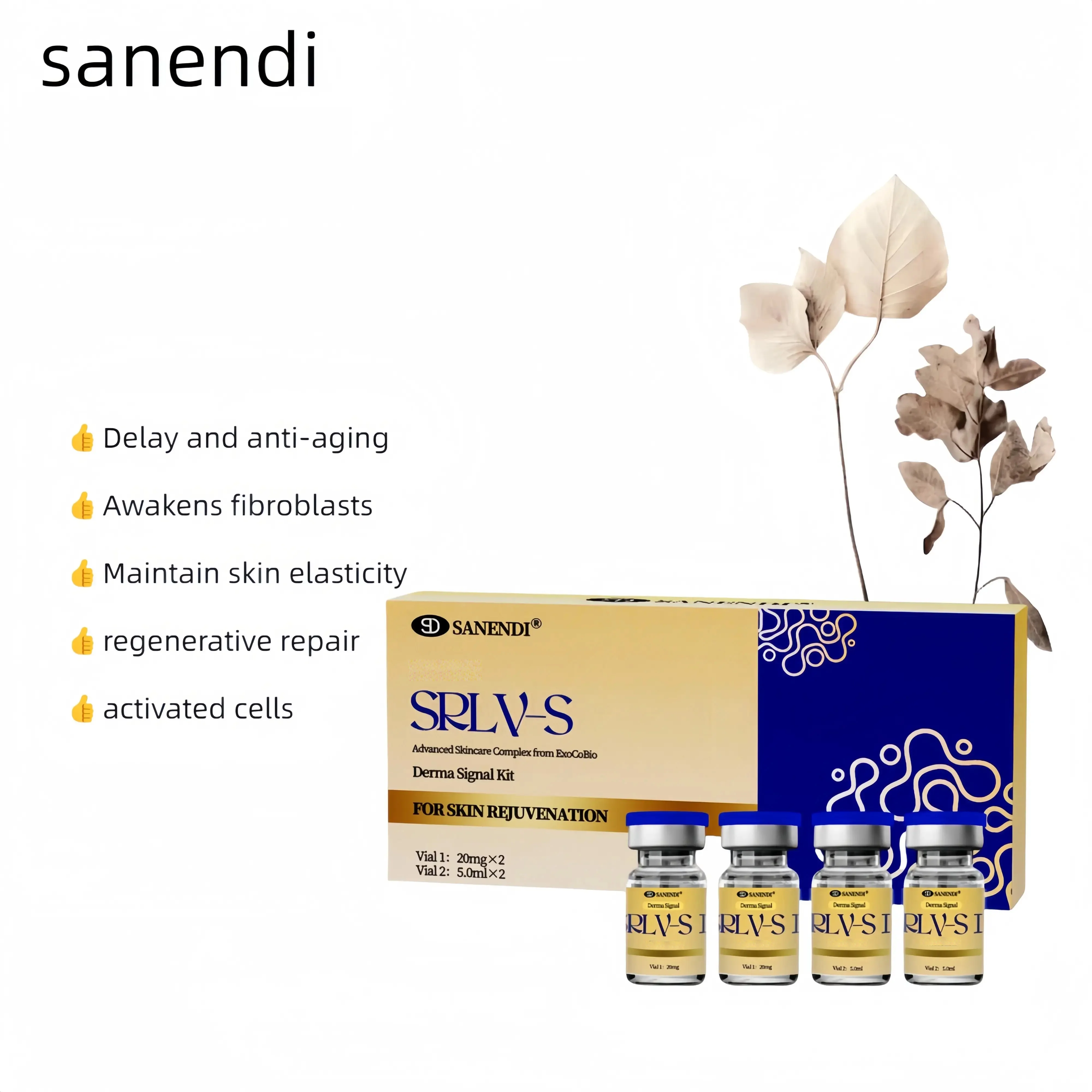 Exosomes Stem Cell Booster Exoxes  Hyaluronic Acid  for Face Skin Booster Exosomes anti-aging Whitening