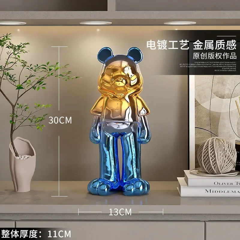 New Electroplated Violent Bear Living Room Decoration Light Luxury Home Decoration