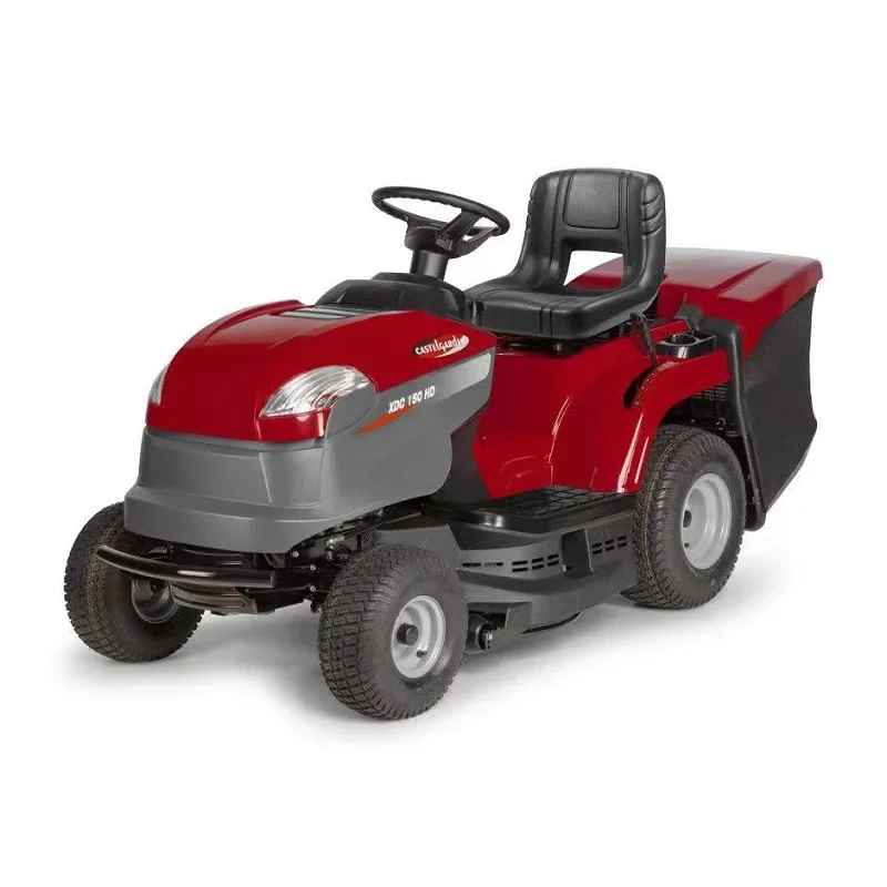 Electric Riding Lawn Mower with Large Grass Bag Battery Powered Garden Tractor for Big Lawn Cutting