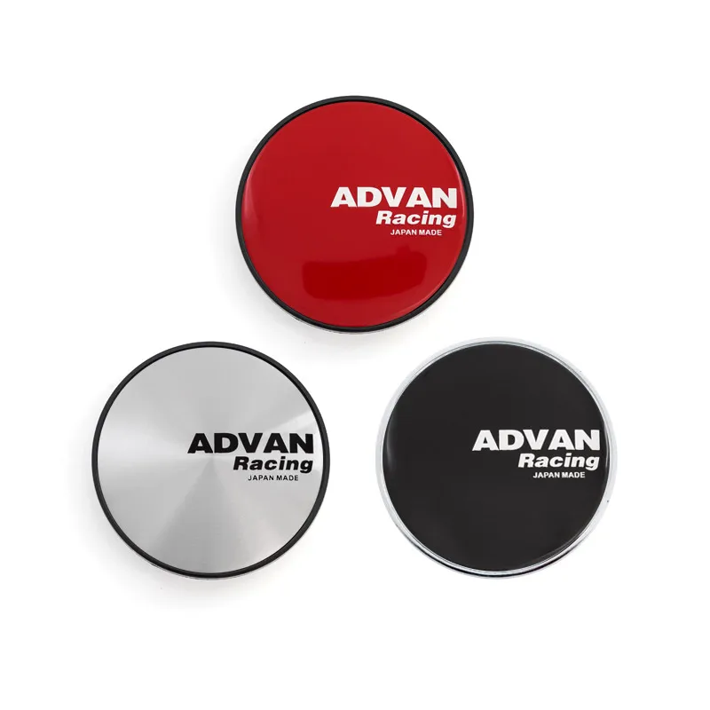 4PCS/lot  68MM ADVAN Racing Car Wheel Center Hub Caps  Wheel Center Cap Decoration Auto Styling Rim Hub Cap