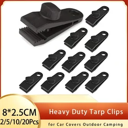 2/5/10/20Pcs Heavy Duty Tarp Clips Shark Tent Fasteners Clips Holder for Car Covers Outdoor Camping Awnings Swimming Pool Covers