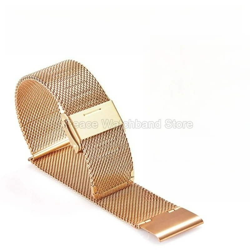 حزام ساعة من الفولاذ الشبكي الأنيق القابل للتنفس معانقة المعصم لسوار ساعة MIDO Baroncelli Overseer Commander Milanese Series