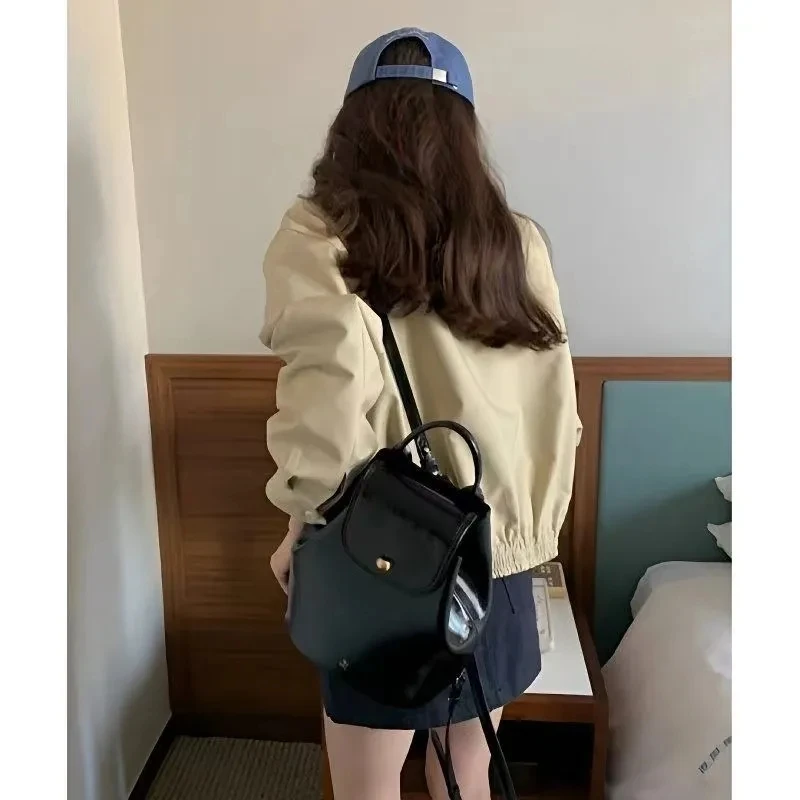 

ort Jaet Outerwear 2025 New Design Loose Collar Baseball Versatile Ladies' Spring Autumn Workwear Casual Faionable