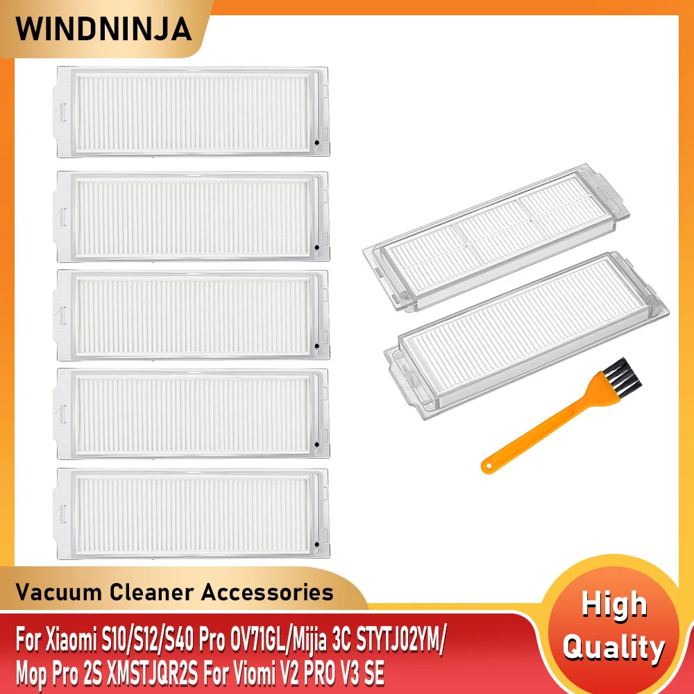 

HEPA Filters For Xiaomi Mijia 3C STYTJ02YM Mop Pro 2S XMSTJQR2S S40 Pro OV71GL S10 S12 For Viomi V2 PRO V3 SE Robot Vacuum Part