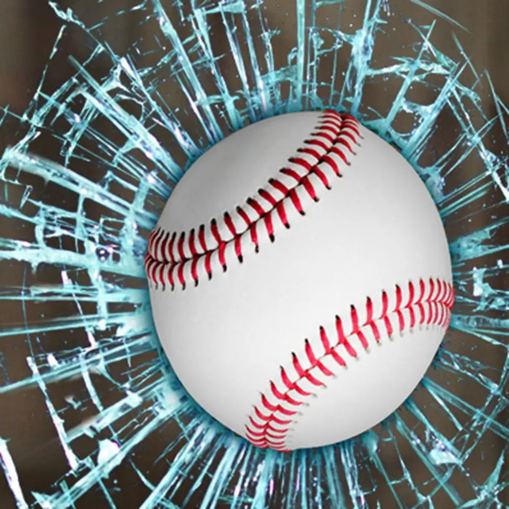 3D розыгрыш хитрый сломанный стеклянный стикер забавный бейсбольный мяч для гольфа водостойкая автомобильная наклейка на окно