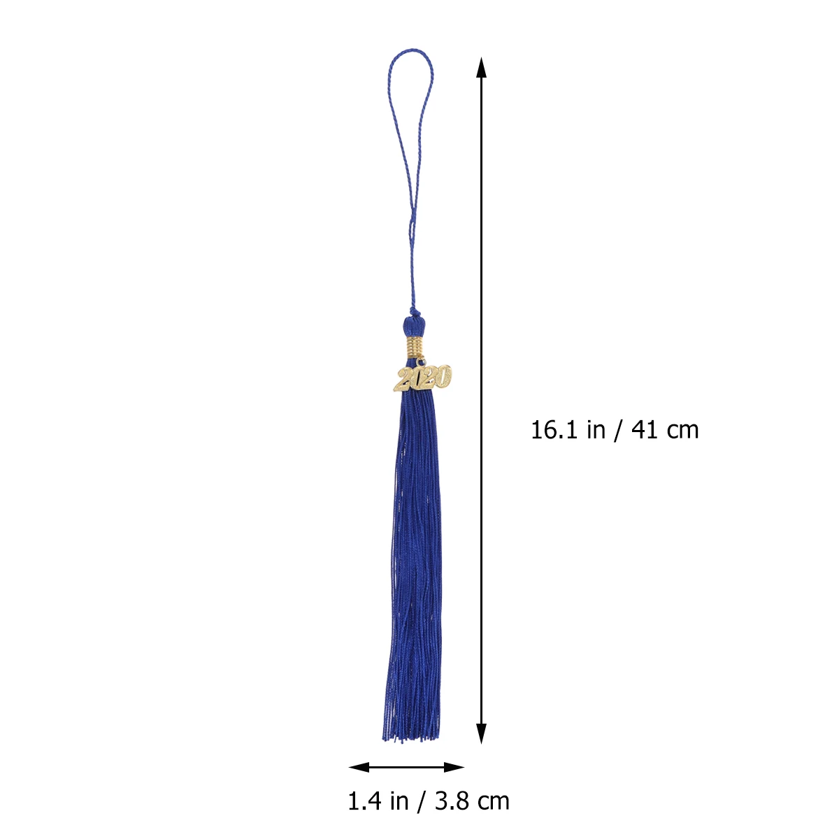 

40Cm Graduation Tassel Pendant Accessories Doctor Bachelor Hat Hanging Ear Clothing Purple Suede Durable Polyester 2020
