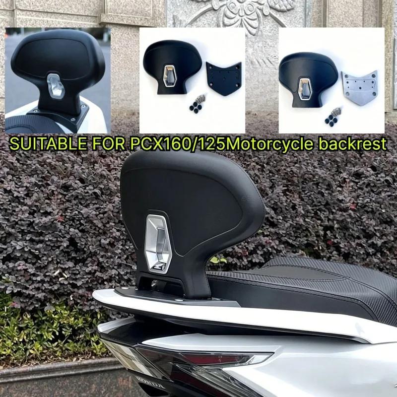 

Motorcycle Rear Passenger Backrest Waist Support Cushion Non Destructive Installation Accessories for PCX160/125