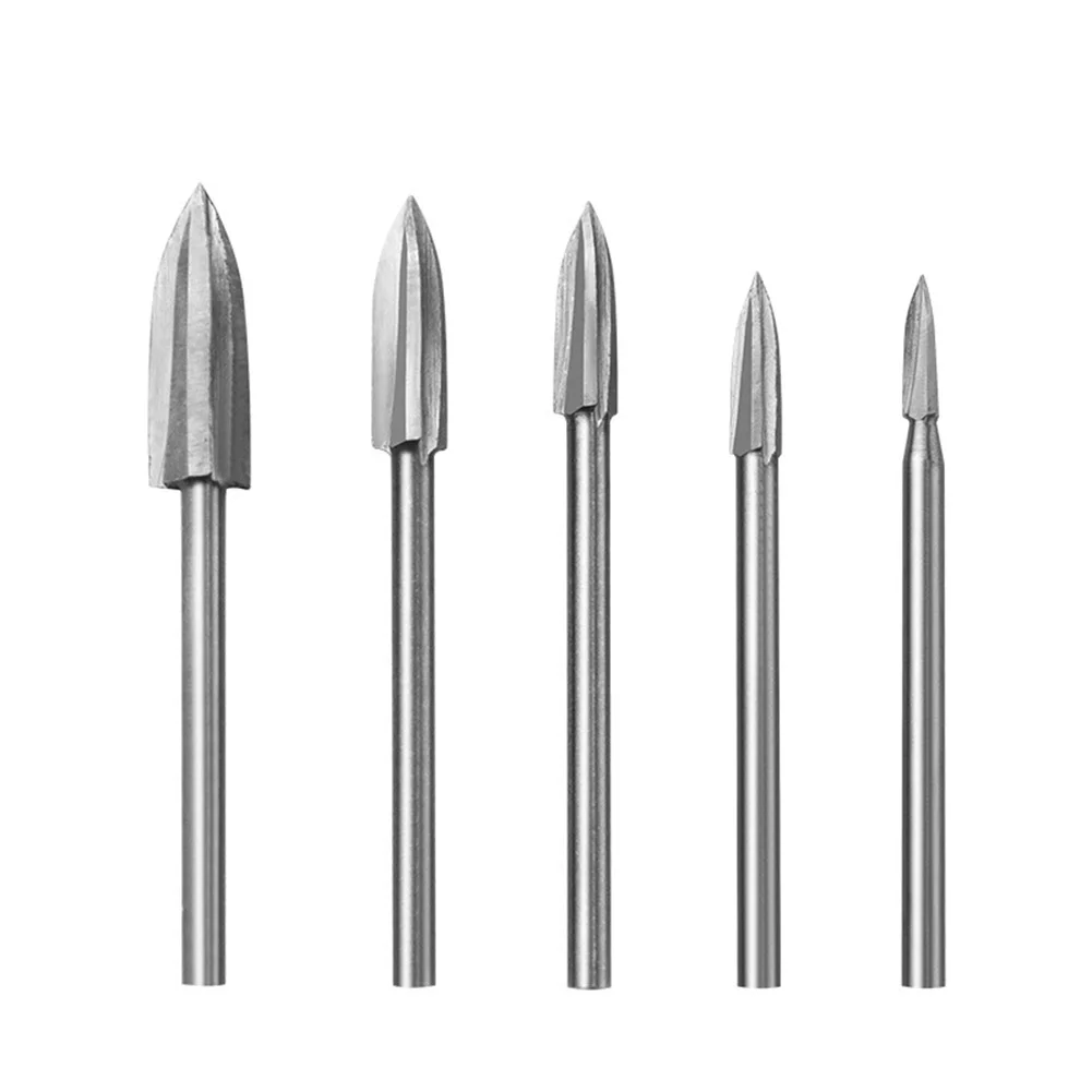 Engraving Drill Bit Set 3mm/0.12in Shank Part For Electric Drill For Handmade DIY Carving Making For Carving Drilling for