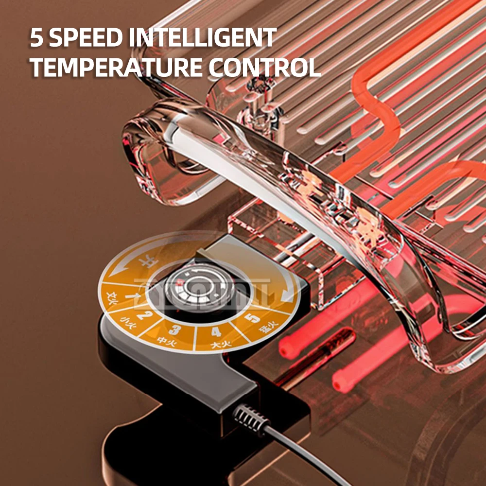  Electric Baking Pan Household Multi-Functional Indoor Smokeless Barbecue Machine Frying Pan