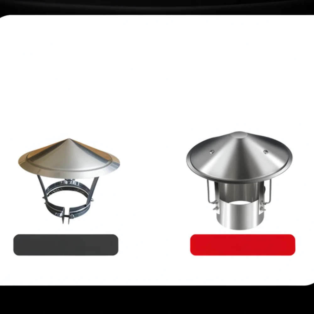 Durable Metal Chimney Cap Weatherproof Rain Guard For Outdoor Pipe Venting Stove Fireplace Exhaust System Roof Accessories