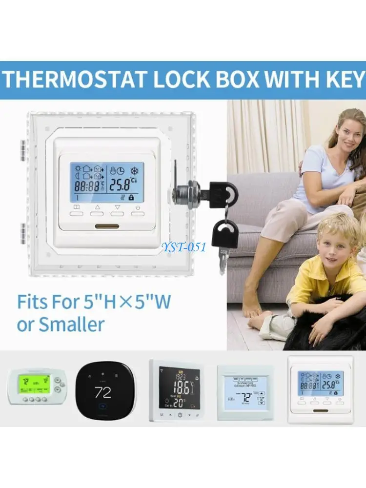 E15A Strong Polycarbonate Thermostat Shielding Box for Enhances Safety & Durability